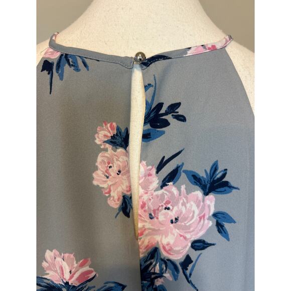 Candie's | Light Blue Floral A Line Sleeveless Dress | XL - Picture 11 of 13
